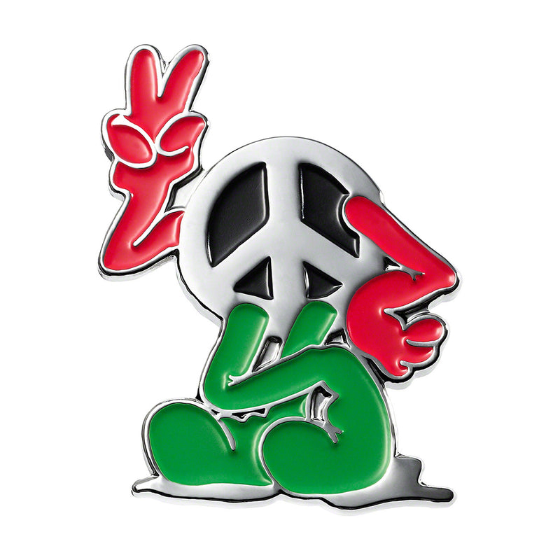 Supreme Peace Pin Silver