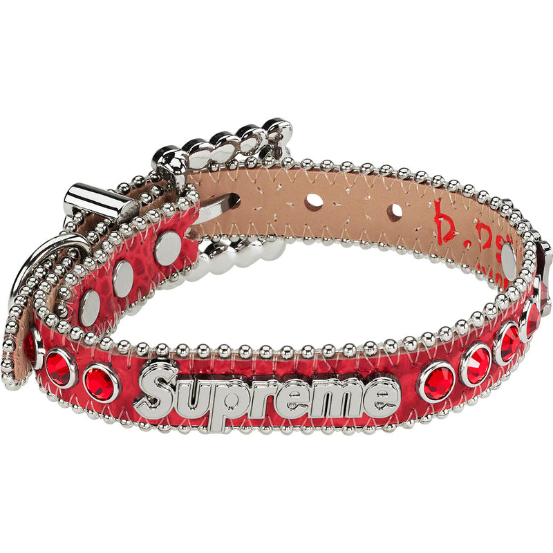 Supreme®/B.B. Simon® Studded Dog Collar Red
