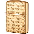 Repeat Engraved Zippo Gold