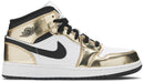 Jordan 1 Mid Metallic Gold Black White (GS)