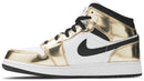 Jordan 1 Mid Metallic Gold Black White (GS)