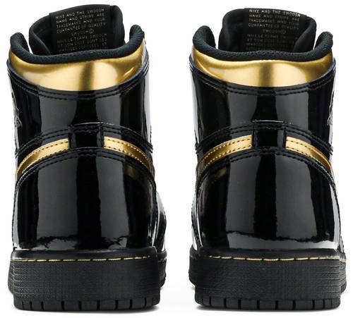 Jordan 1 Retro High Black Metallic Gold 2020 (GS)