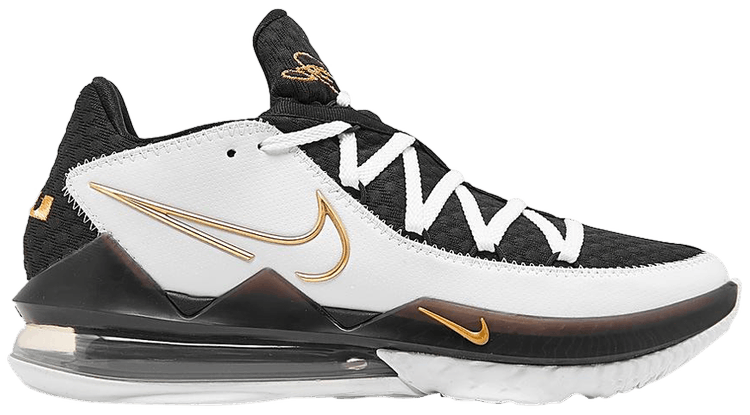 Nike LeBron 17 Low White Metallic Gold