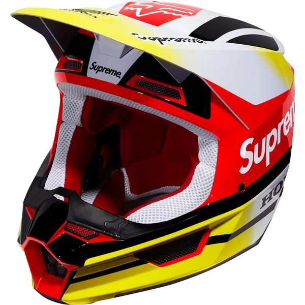 Supreme Honda Fox Racing V1 Helmet Red