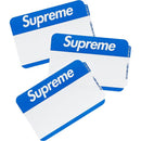 Supreme Name Badge Stickers (Pack of 100) Blue