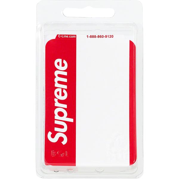 Supreme Name Badge Stickers (Pack of 100) Red