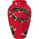 Supreme Studded Collars Vase Red