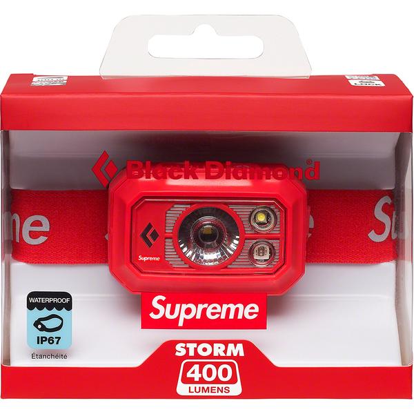 Supreme Black Diamond Storm 400 Headlamp Red