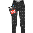Supreme Hanes Thermal Pant (1 Pack) Black Logos
